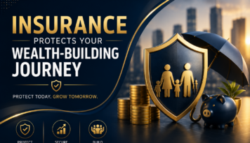 Insurance protecting wealth, investments, and family financial security through effective financial planning
